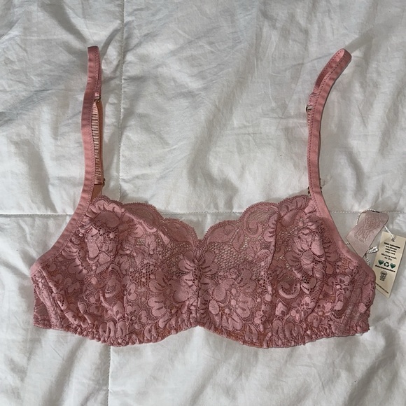 We Are HAH Hot As Hell Free People Revolve Hook Up Bra Dusty Rose Sz B C D 30-38 - Picture 6 of 11